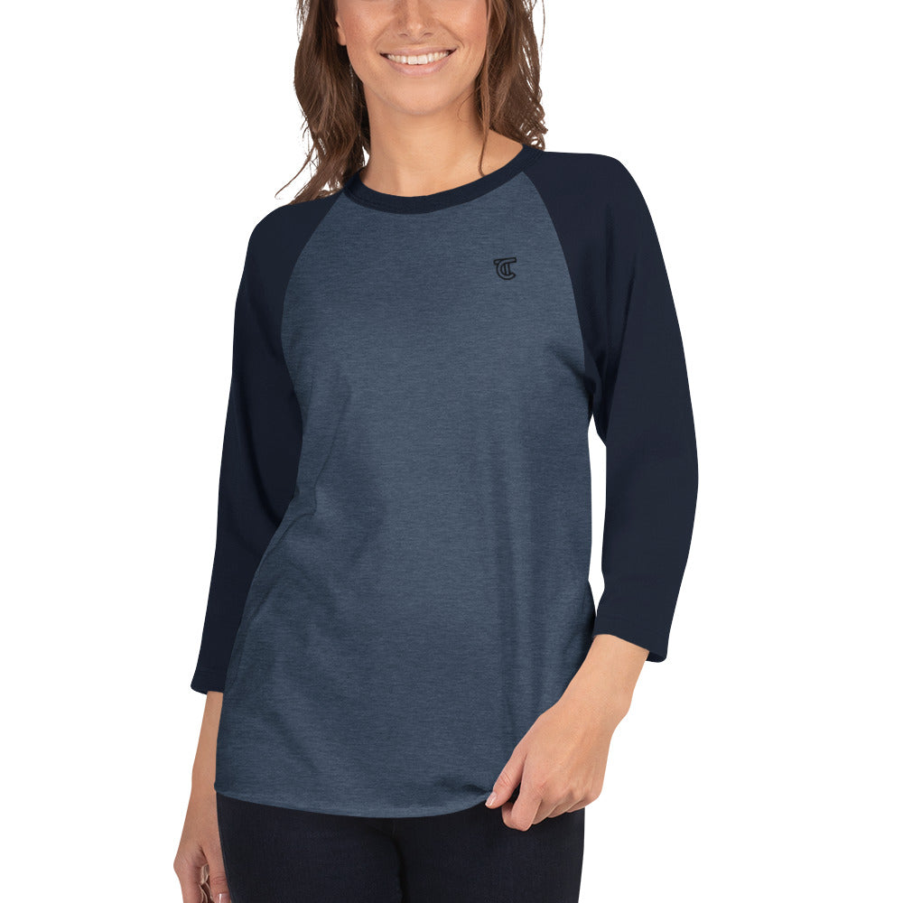 Unisex 3/4 sleeve raglan shirt