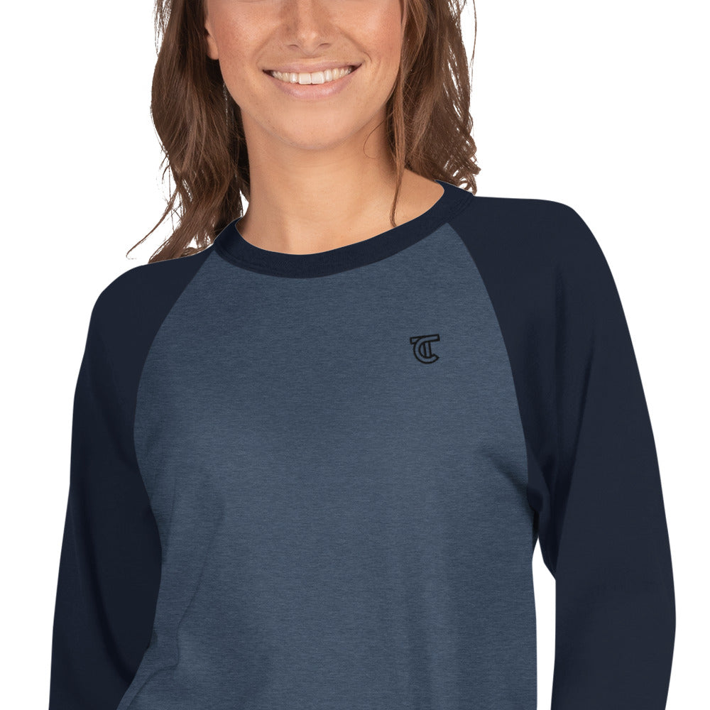 Unisex 3/4 sleeve raglan shirt